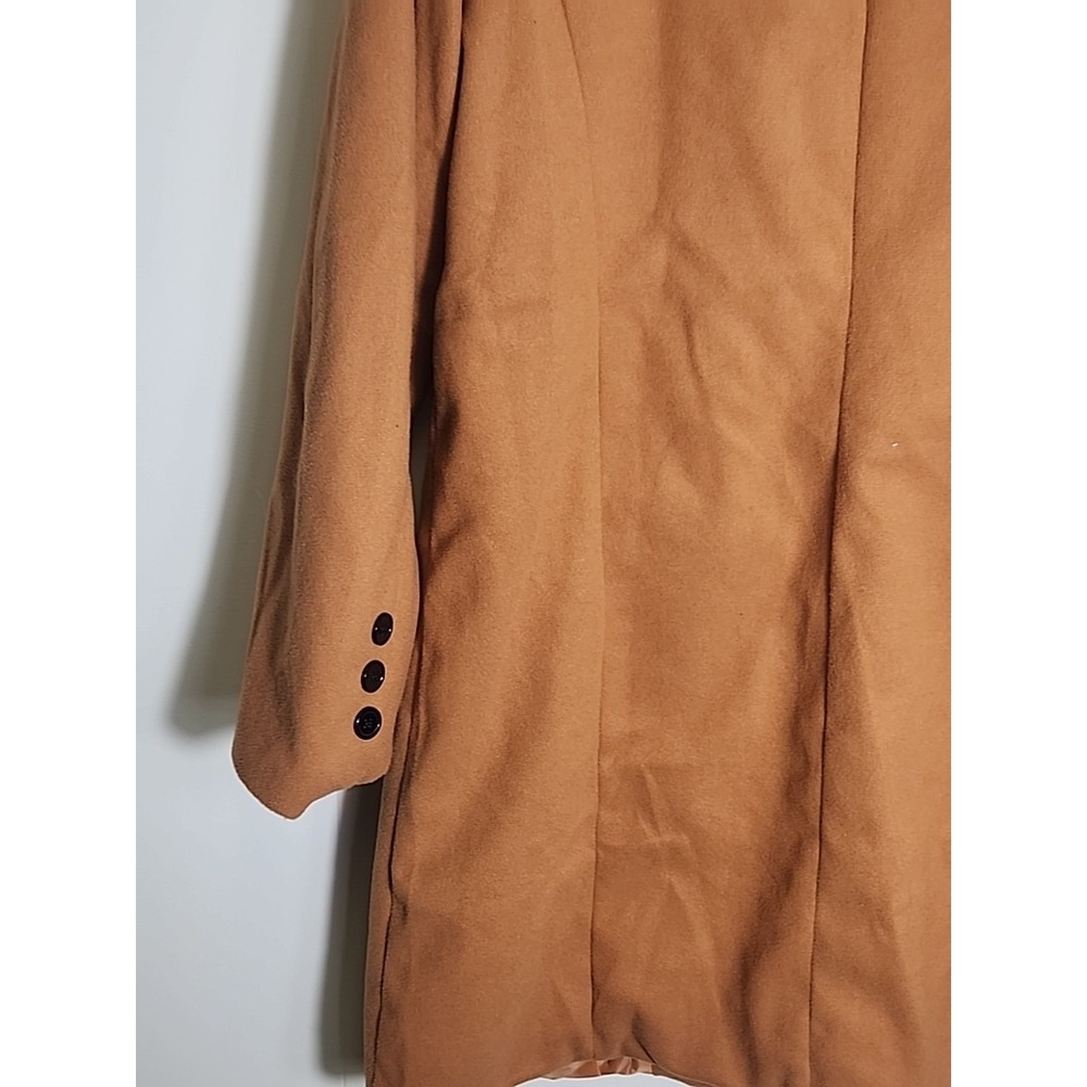 Women's Shein‎ Camel double breasted Coat Trench Coat 3xl - Picture 6 of 9